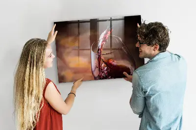 A Glass of Wine Magnetic Board