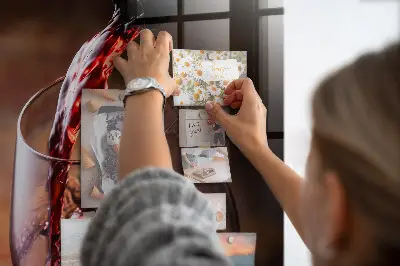 A Glass of Wine Magnetic Board
