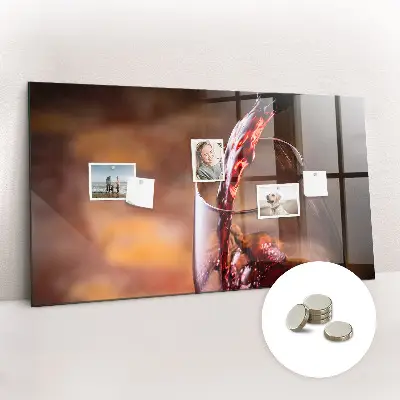 A Glass of Wine Magnetic Board