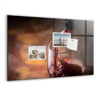 A Glass of Wine Magnetic Board