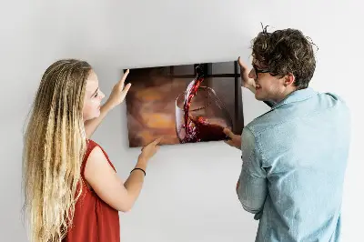 A Glass of Wine Magnetic Board
