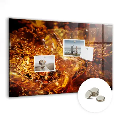 Magnetic glass dry erase board