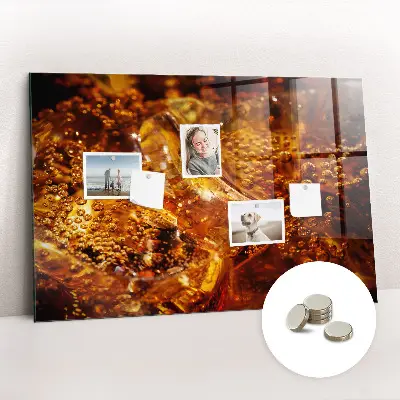 Magnetic glass dry erase board