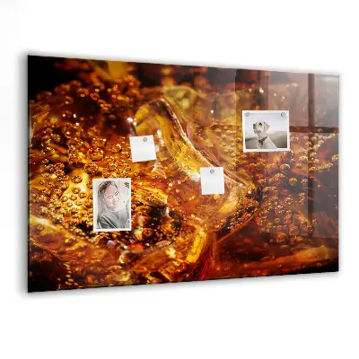 Magnetic glass dry erase board