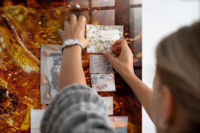 Magnetic glass dry erase board