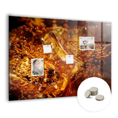 Magnetic glass dry erase board