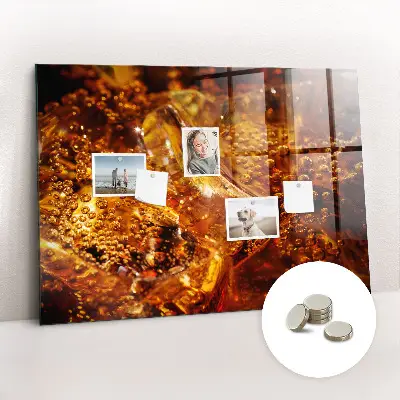 Magnetic glass dry erase board