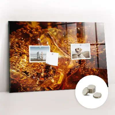 Magnetic glass dry erase board