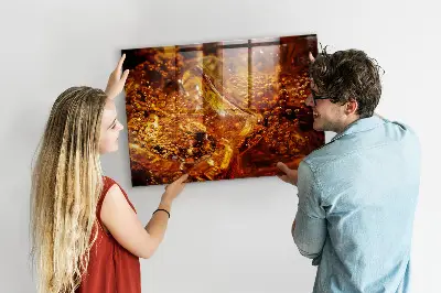 Magnetic glass dry erase board