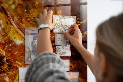 Magnetic glass dry erase board