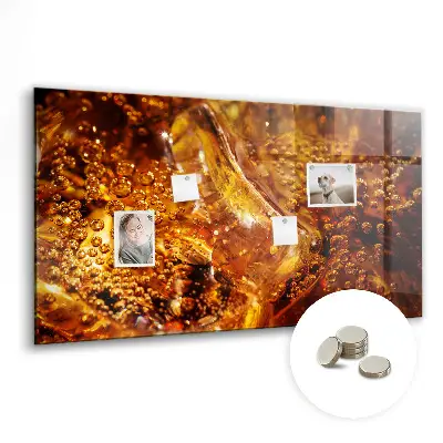 Magnetic glass dry erase board