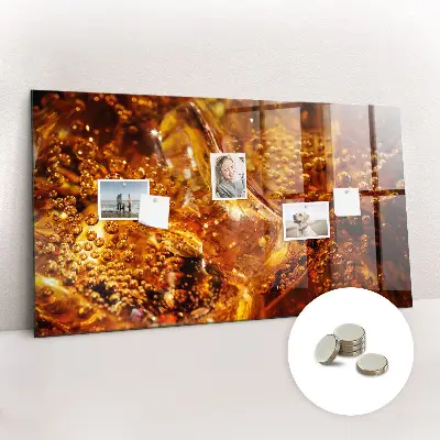 Magnetic glass dry erase board