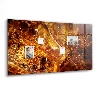 Magnetic glass dry erase board