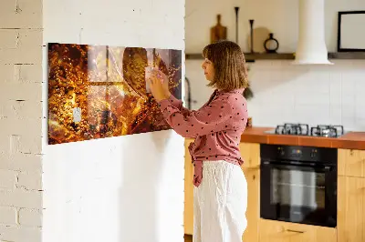 Magnetic glass dry erase board