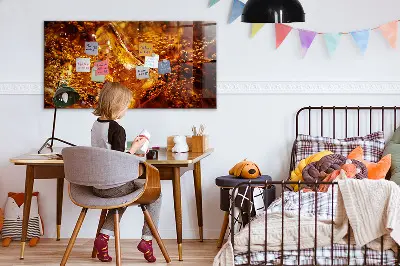 Magnetic glass dry erase board