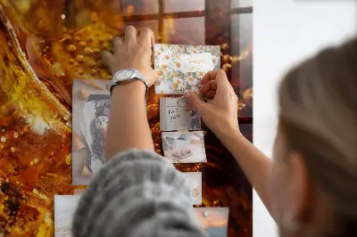 Magnetic glass dry erase board