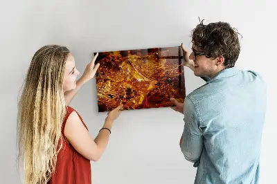 Magnetic glass dry erase board