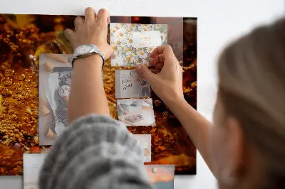 Magnetic glass dry erase board