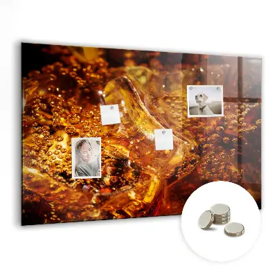 Magnetic glass dry erase board
