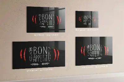 Magnetic wall board with Bon Appetit inscription