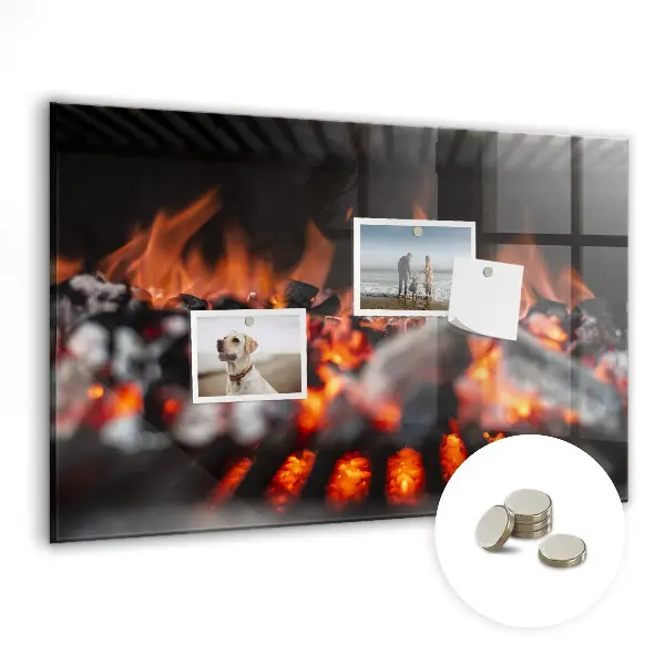 Magnetic glass dry erase board