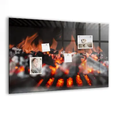 Magnetic glass dry erase board