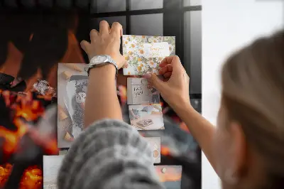Magnetic glass dry erase board