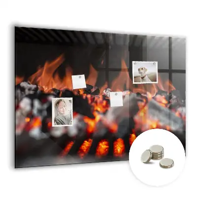 Magnetic glass dry erase board
