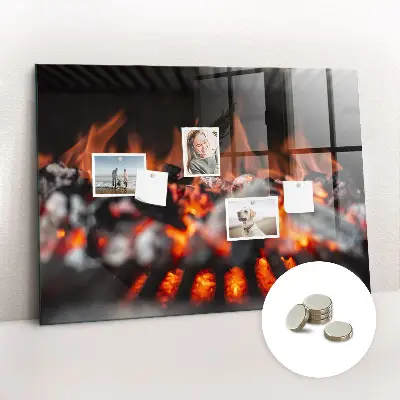 Magnetic glass dry erase board