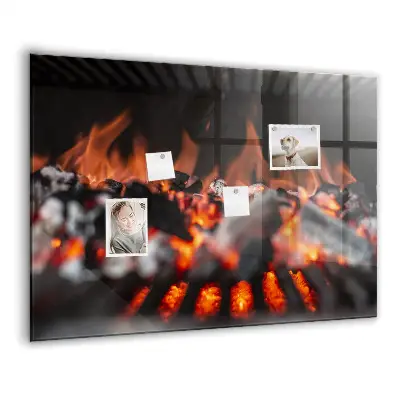 Magnetic glass dry erase board