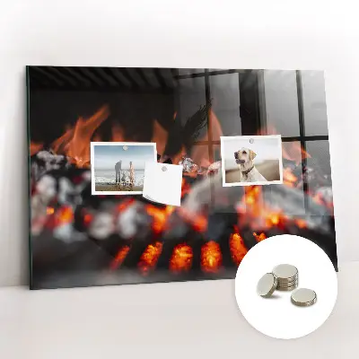 Magnetic glass dry erase board