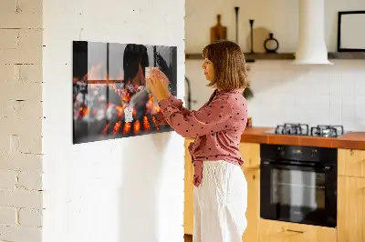 Magnetic glass dry erase board