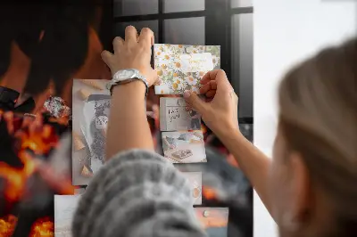Magnetic glass dry erase board