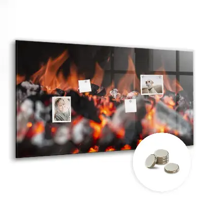 Magnetic glass dry erase board