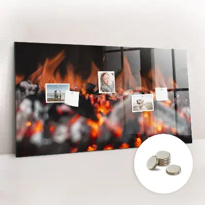 Magnetic glass dry erase board