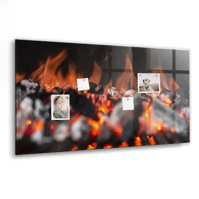 Magnetic glass dry erase board