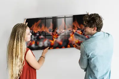 Magnetic glass dry erase board