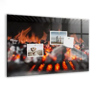 Magnetic glass dry erase board