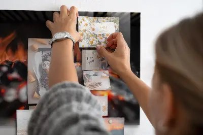 Magnetic glass dry erase board