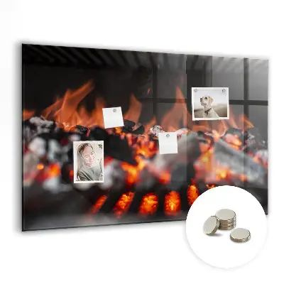 Magnetic glass dry erase board