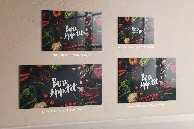 Magnetic wall board Bon appetit inscription
