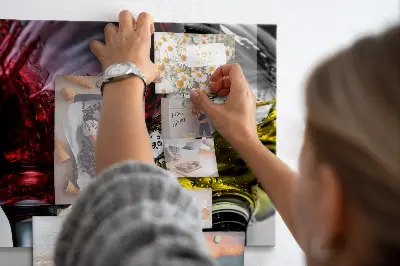 Wine Glasses Magnetic Memo Board