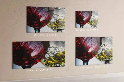 Wine Glasses Magnetic Memo Board