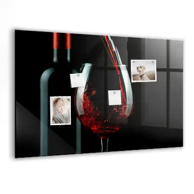 A Bottle of Wine Magnetic Board