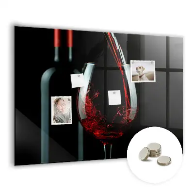 A Bottle of Wine Magnetic Board