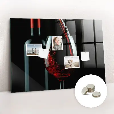 A Bottle of Wine Magnetic Board