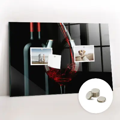 A Bottle of Wine Magnetic Board