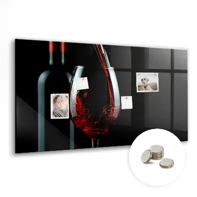 A Bottle of Wine Magnetic Board
