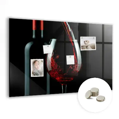 A Bottle of Wine Magnetic Board