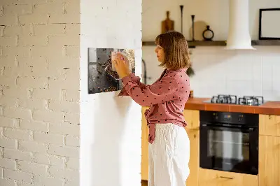 Magnet board with a bag of fresh coffee design